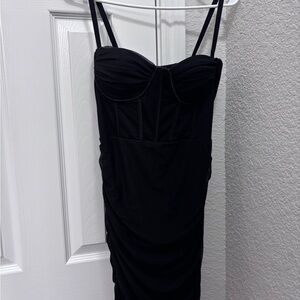 Elegant Black Strapless Dress